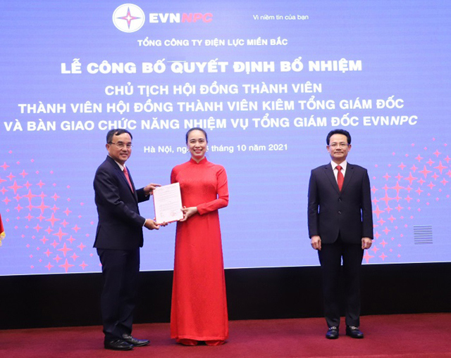 Bà Đỗ Nguyệt Ánh được bổ nhiệm và trở thành nữ Tổng Giám đốc đầu tiên của ngành Điện.