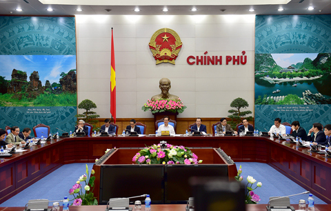 Quang cảnh phiên họp cải cách thủ tục hành chính trong lĩnh vực hải quan. Nguồn: VPCP
