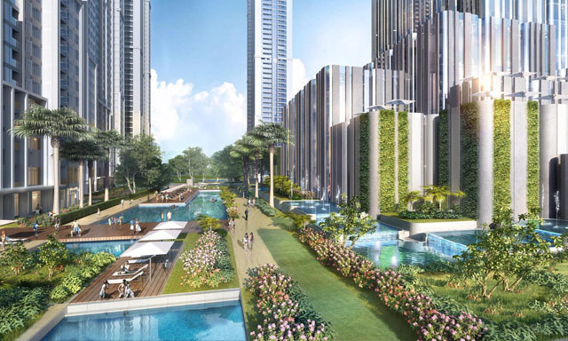 Tổ hợp The Landmark - Vinhomes Central Park đang được xem là “điểm nóng” dẫn dắt thị trường căn hộ cao cấp TP. HCM. Nguồn: internet