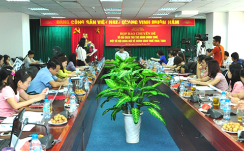 Toàn cảnh buổi họp báo. Nguồn: 