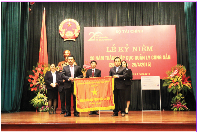 Cục Quản lý Công sản kỷ niệm 20 năm thành lập và đón nhận danh hiệu Đơn vị dẫn đầu phong trào thi đua do Chính phủ trao tặng ( tháng 4/2015)