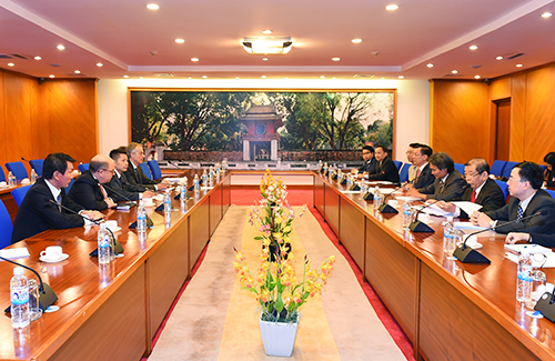 Toàn cảnh buổi làm việc. Nguồn: mof.gov.vn