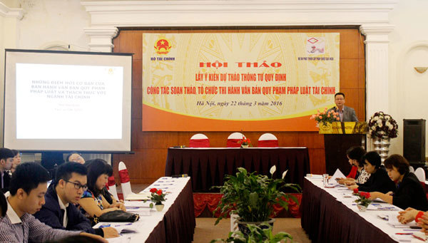 Hệ thống pháp luật tài chính tiếp tục hoàn thiện cả về nội dung, hình thức, số lượng và chất lượng văn bản QPPL. (Ảnh: H.Vân)