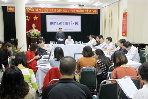 Toàn cảnh buổi Họp báo.