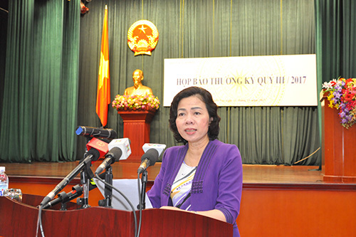 Thứ trưởng Bộ Tài chính Vũ Thị Mai đã phát động cuộc thi "Giải báo chí toàn quốc viết về ngành Tài chính".