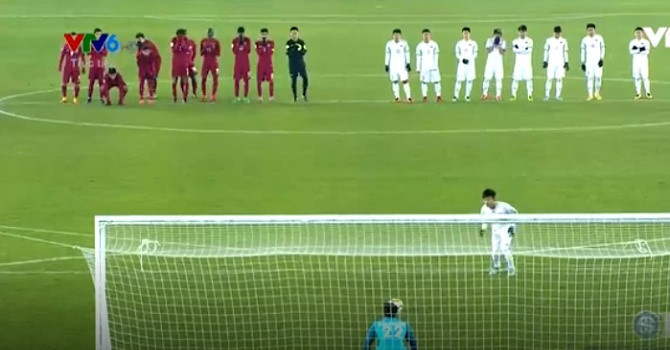 U23 Việt Nam giành chiến thắng trước U23 Qatar sau loạt đá luân lưu 11m.
