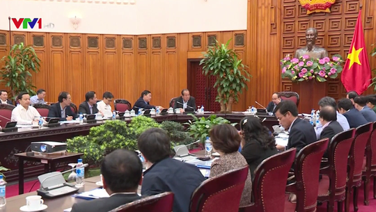 Cuộc họp Thường trực Chính phủ, ngày 28/3 (Ảnh: VTV).