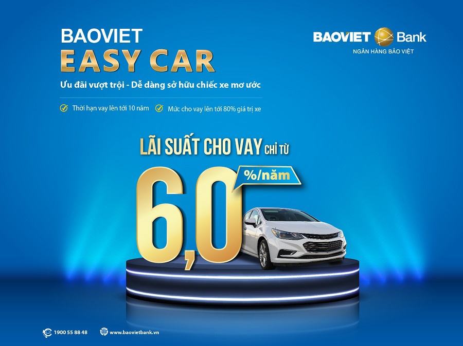 BAOVIET Easy car 2021: Vay mua ôtô ưu đãi chỉ từ 6,66%/năm - Ảnh 1