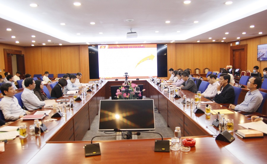 Điểm cầu tại Đảng bộ Bộ Tài chính.