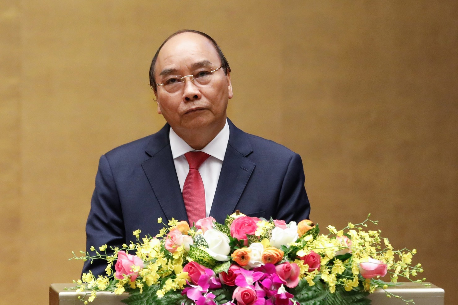 Thủ tướng Nguyễn Xuân Phúc giới thiệu, quán triệt chuyên đề về Chiến lược phát triển KT-XH hội 10 năm 2021-2030 và Phương hướng, nhiệm vụ 5 năm 2021-2025. Ảnh: VGP