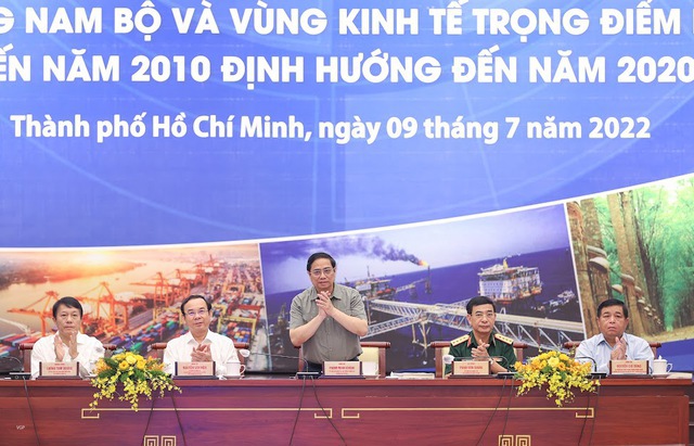 Thủ tướng Chính phủ chủ trì Hội nghị tổng kết thực hiện Nghị quyết và Kết luận của Bộ Chính trị về phát triển vùng Đông Nam Bộ và vùng KTTĐ phía Nam.