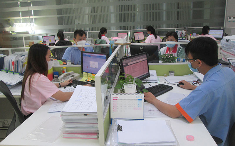 Nhiều doanh nghiệp tại Long An đã tích cực hoạt động trở lại. Ảnh: Thanh Phong