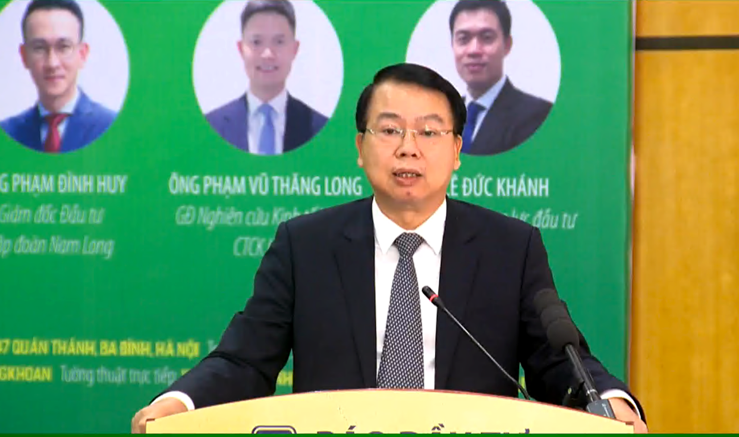 Thứ trưởng Bộ T&agrave;i ch&iacute;nh Nguyễn Đức Chi ph&aacute;t biểu tại buổi Tọa đ&agrave;m.&nbsp;