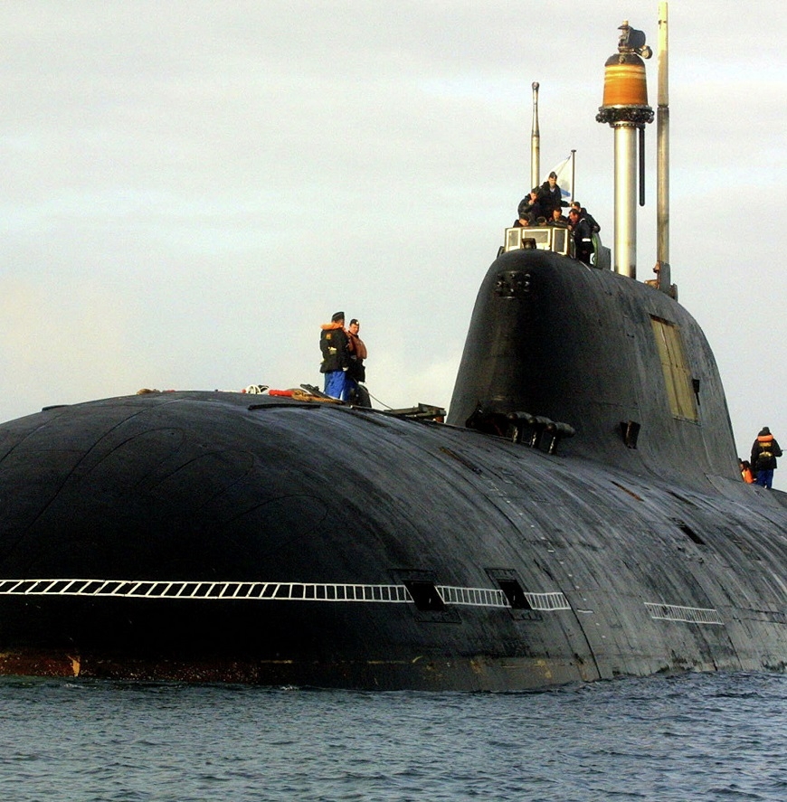 Tàu ngầm lớp Akula-2 của Nga. Ảnh: Sputnik.