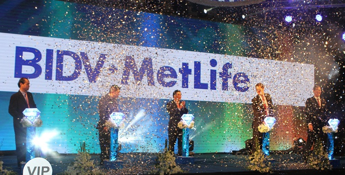 Lễ công bố khai trương liên doanh là Công ty TNHH Bảo hiểm Nhân thọ BIDV MetLife. Nguồn: bidv.com.vn