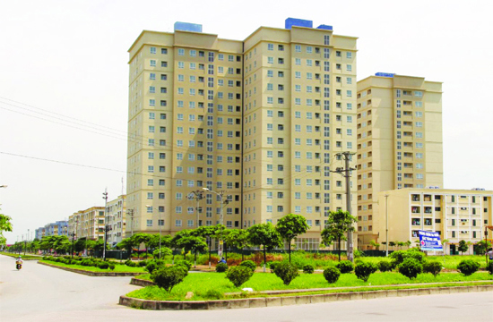 Nhà ở cho công nhân thuê tại Khu công nghiệp Bắc Thăng Long. Ảnh: Hùng Văn.