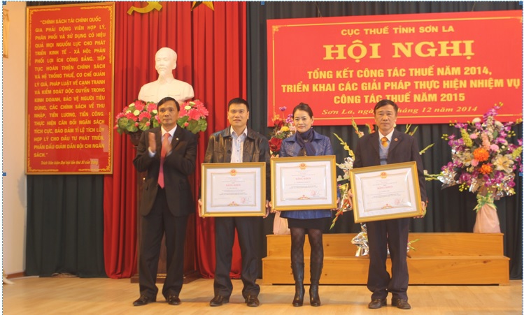 Cục Thuế Sơn La là đơn vị đứng thứ 4 trong ngành Thuế cả nước về tỷ lệ hoàn thành vượt dự toán. Nguồn: Cục Thuế Sơn La