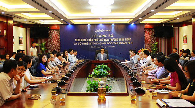 Toàn cảnh lễ công bố nhân sự cấp cao của Tập đoàn FLC. Nguồn: flc.vn