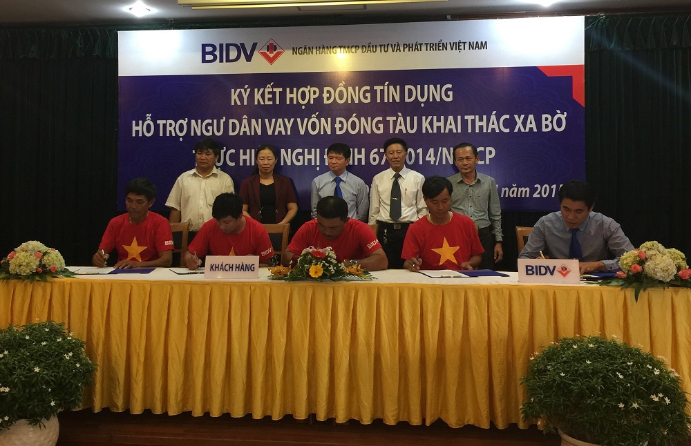 BIDV là một trong những ngân hàng tích cực giải ngân vốn hỗ trợ người dân miền Trung đóng tàu vỏ thép khai thác xa bờ. Nguồn: bidv.com.vn