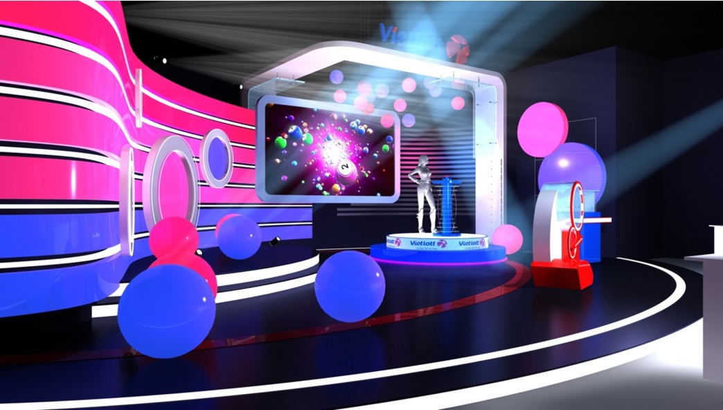 Mô hình Trung tâm quay số mở thưởng xổ số tự chọn Vietlott tại Hà Nội. Nguồn: vietlott.vn