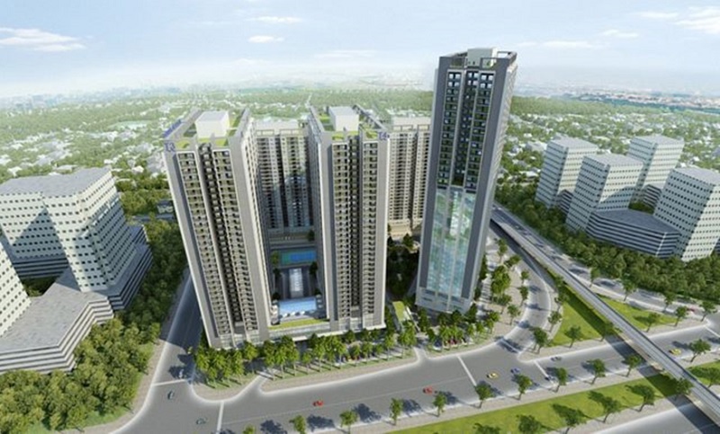 Phối cảnh tổng thể dự án Thăng Long Capital Premium.