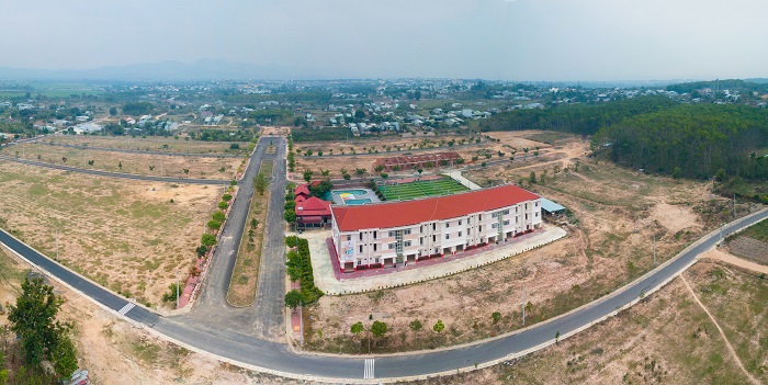 Đất đai tăng giá trị sử dụng nếu như nằm trong vùng dự án (Ảnh: Khu đô thị Hoàng Thành Kon Tum)