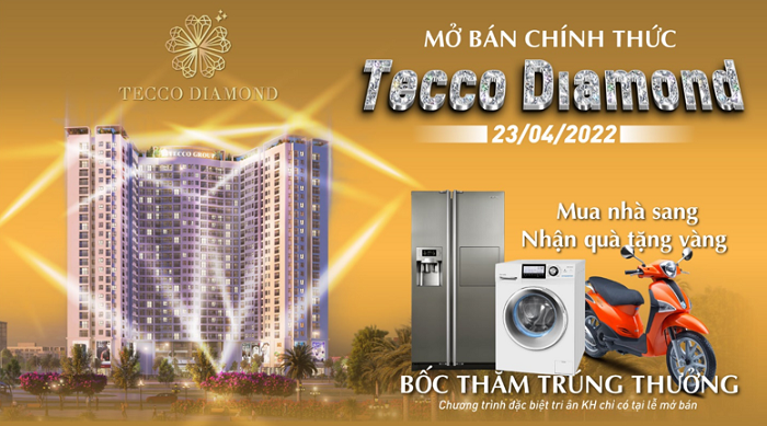 Khách hàng có cơ hội nhận nhiều phần quà hấp dẫn tại sự kiện mở bán ở Tecco Diamond.