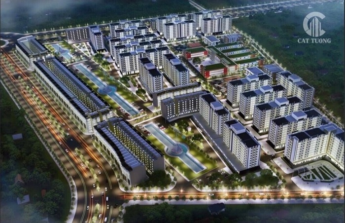 Phối cảnh tổng thể dự án Cát Tường Smart City.