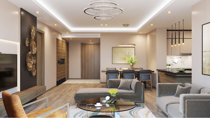 Căn hộ The Park Home bài trí tối giản nhưng sang trọng, hiện đại và ấm áp.
