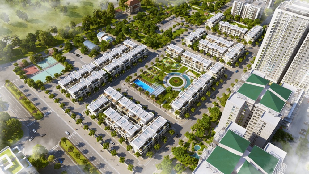 Phối cảnh tổng thể dự án Green bay Village