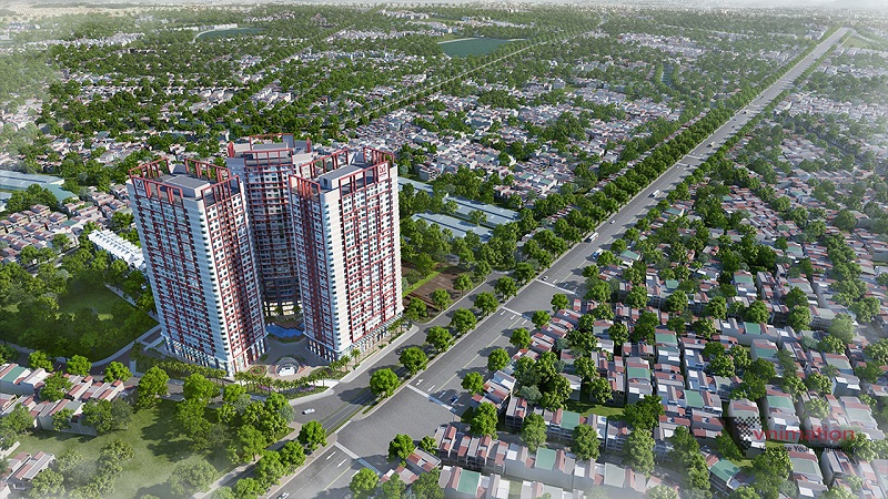 Toàn cảnh dự án Imperial Plaza 360 Giải Phóng. Nguồn: PV.