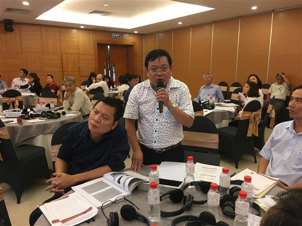 Đại diện Cục Hải quan TP.HCM nêu ý kiến tại hội thảo. Nguồn: PV.