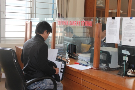 Hải quan Hà Tĩnh đẩy mạnh cải cách thủ tục hành chính. Nguồn: PV.