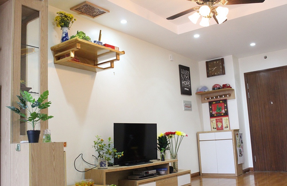 Căn hộ Hateco Hoàng Mai đã được trang trí để chuẩn bị đón Tết Đinh Dậu