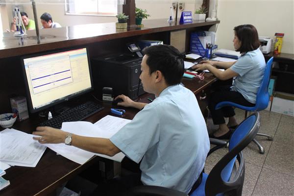 Hoạt động nghiệp vụ tại Chi cục Hải quan Bắc Hà Nội. Nguồn: PV.
