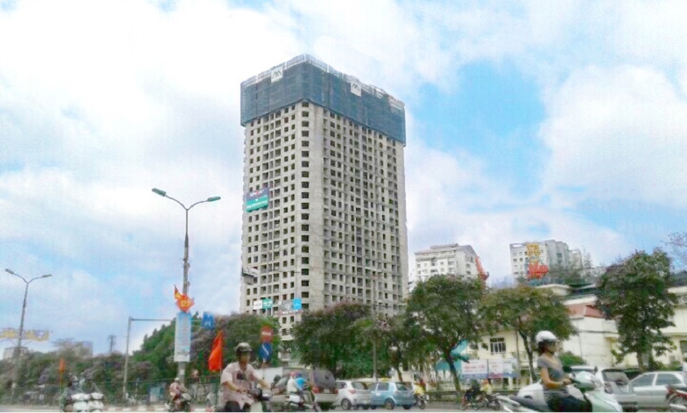Hình ảnh thực tế dự án Imperial Plaza vào tháng 05/2017