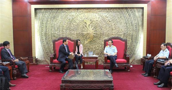 Quang cảnh buổi tiếp xã giao. Nguồn: PV.