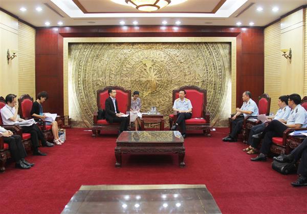 Quang cảnh buổi tiếp. Nguồn: PV.