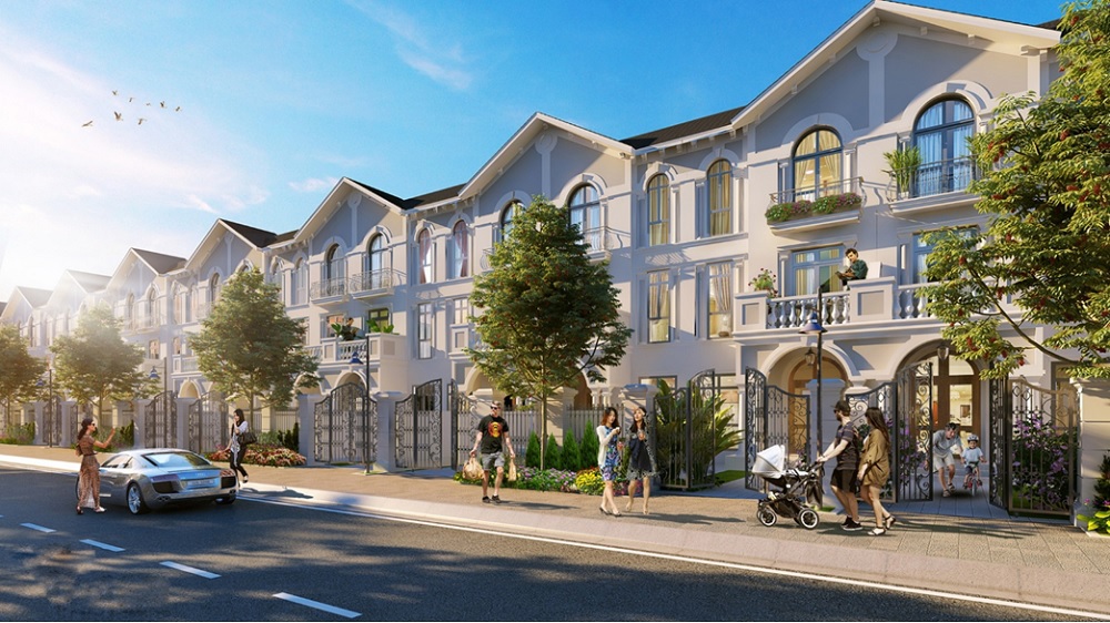 Nhà liền kề tại tiểu khu Tulip dự án Vinhomes Riverside – The Harmony