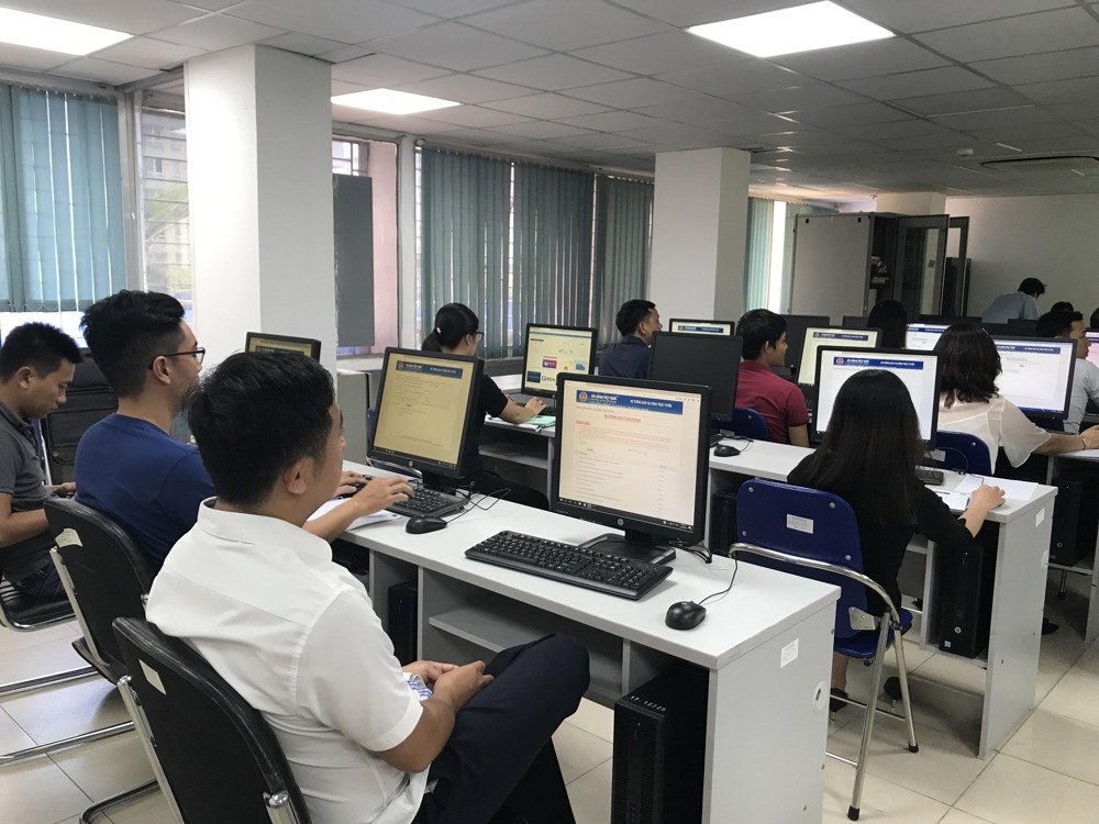 Các doanh nghiệp tại buổi tập huấn. Nguồn: PV.