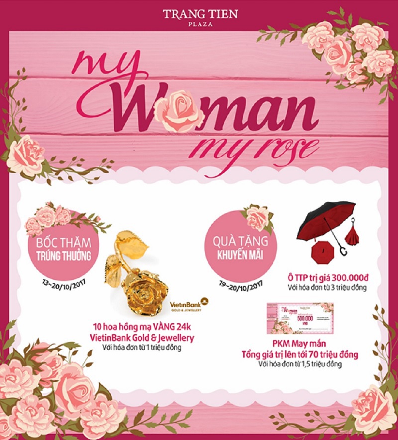 Tràng Tiền Plaza: Tôn vinh vẻ đẹp phụ nữ Việt “My Woman, My Rose”