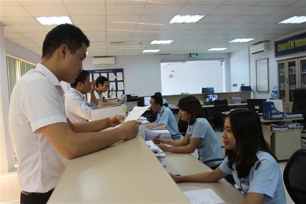 Hoạt động nghiệp vụ tại Chi cục Hải quan Thái Nguyên, Cục Hải quan Bắc Ninh. Nguồn: PV.