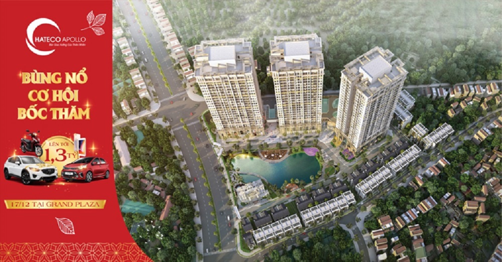 Bùng nổ nhiều quà tặng hấp dẫn lên tới 1.3 tỷ sẽ cho khách hàng Hateco Apollo trong ngày vàng 17/12