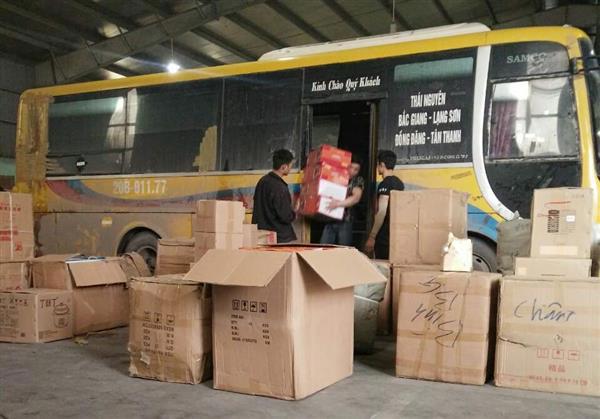 Phương tiện cùng hàng hóa vi phạm.