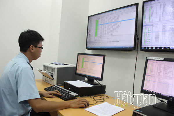 Hoạt động Trung tâm quản lý, vận hành Hệ thống CNTT hải quan. Nguồn: PV.