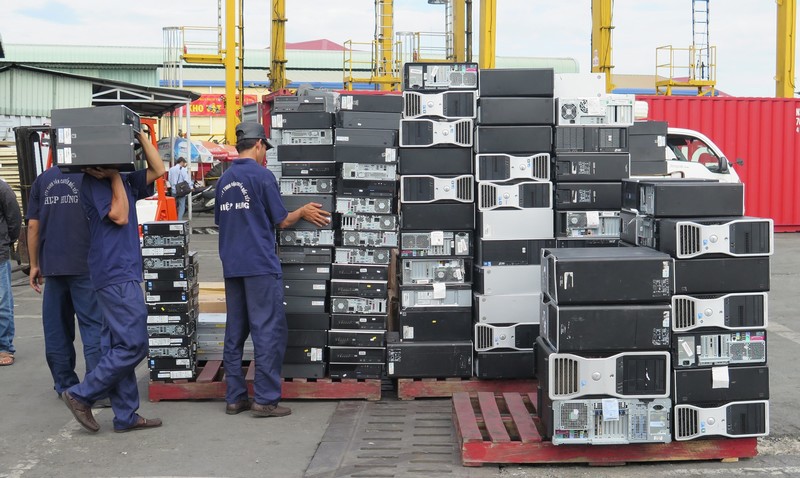 Hàng điện tử nhập lậu do Cục Hải quan TP.HCM phát hiện. Nguồn: PV.