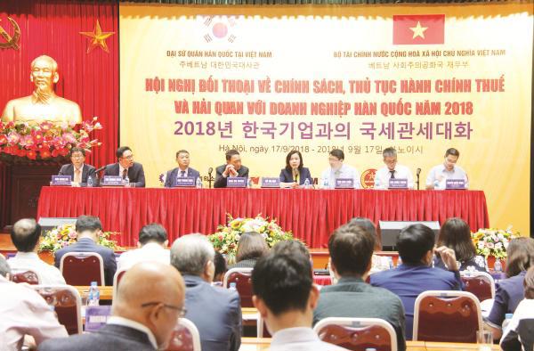 Hội nghị đối thoại doanh nghiệp Hàn Quốc năm 2018 khu vực phía Bắc. Nguồn: PV.