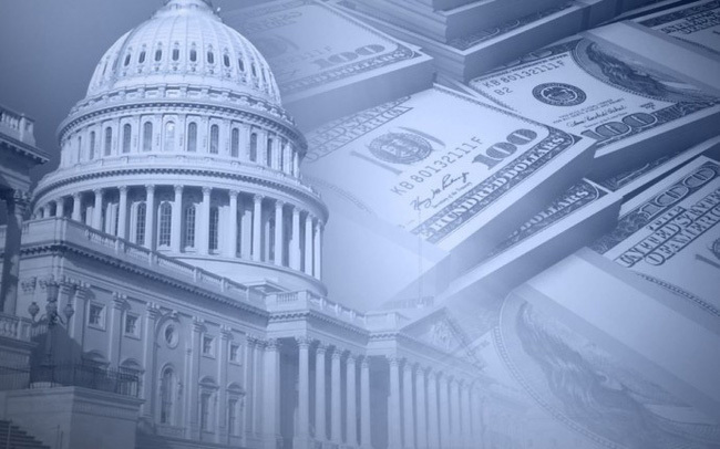 Thâm hụt ngân sách tại Mỹ đã liên tục gia tăng nhanh chóng kể từ sau khi Tổng thống Trump nhậm chức. Nguồn: internet