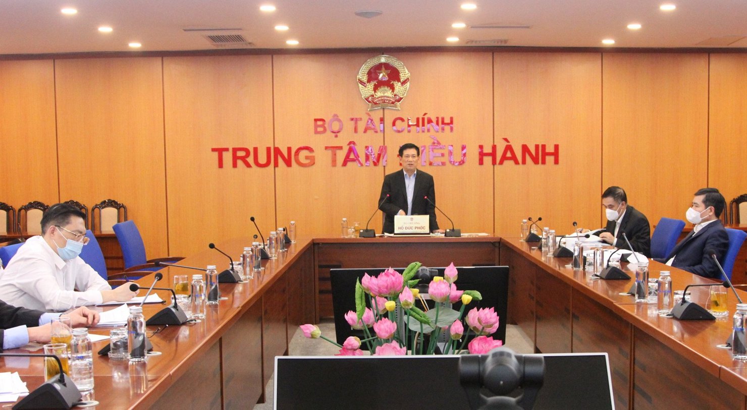 Bộ trưởng Hồ Đức Phớc phát biểu chỉ đạo hội nghị.