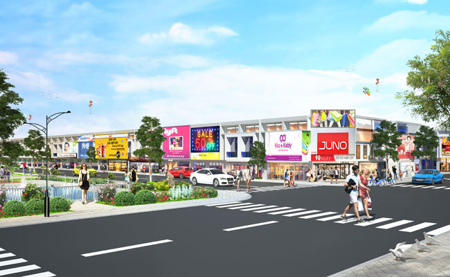 Phối cảnh một góc khu đô thị New Times City tại trung tâm thị xã Tân Uyên.